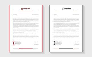 Modern Creative Clean business style letterhead bundle of your corporate project design. Set to print. modern business letterhead in abstract design. Elegant template design in minimalist. vector