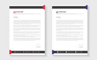 Modern Creative Clean business style letterhead bundle of your corporate project design. Set to print. modern business letterhead in abstract design. Elegant template design in minimalist. vector