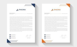 Modern Creative Clean business style letterhead bundle of your corporate project design. Set to print. modern business letterhead in abstract design. Elegant template design in minimalist. vector