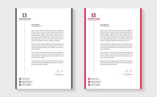 Modern Creative Clean business style letterhead bundle of your corporate project design. Set to print. modern business letterhead in abstract design. Elegant template design in minimalist. vector