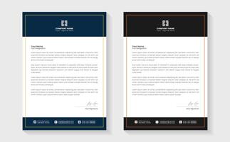 Modern Creative Clean business style letterhead bundle of your corporate project design. Set to print. modern business letterhead in abstract design. Elegant template design in minimalist. vector