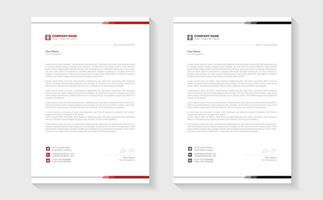 Modern Creative Clean business style letterhead bundle of your corporate project design. Set to print. modern business letterhead in abstract design. Elegant template design in minimalist. vector