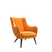 AI generated Arm chair isolated on transparent background png