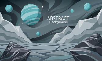 Abstract background grey with dark element like stone with mountain vector