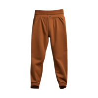 AI generated Brown sweatpants for sports isolated on transparent background png