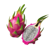 AI generated dragonfruit isolated on transparent background png