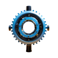 AI generated 3d style mechanical item isolated on transparent background png