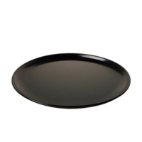 AI generated Black plate isolated on transparent background png