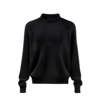 AI generated Black pullover isolated on transparent background png