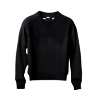 AI generated Black pullover isolated on transparent background png