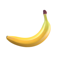 ai gerado banana isolado em transparente fundo png