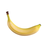ai gerado banana isolado em transparente fundo png