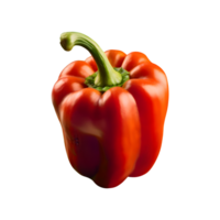 AI generated Macro shot of a paprika pepper isolated on transparent background png