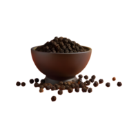 AI generated Black pepper isolated on transparent background png