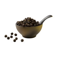 AI generated Black pepper isolated on transparent background png