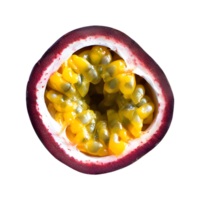 AI generated Passion fruit isolated on transparent background png