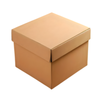 AI generated Box isolated on transparent background png