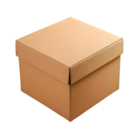 AI generated Box isolated on transparent background png