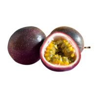 ai gegenereerd passie fruit geïsoleerd Aan transparant achtergrond png