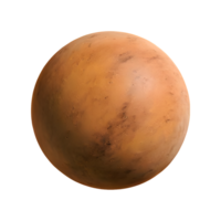 AI generated Mercury planet or foreign planet isolated on transparent background png