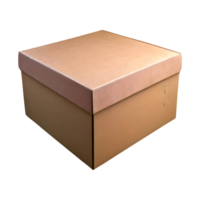 AI generated Box isolated on transparent background png