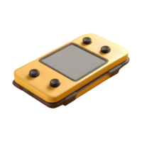 AI generated 3d handheld game console video portable isolated on transparent background png