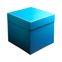 AI generated Box isolated on transparent background png