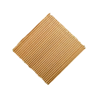 AI generated Corrugated fiberboard scrap isolated on transparent background png