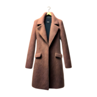 AI generated Fashion wool coat isolated on transparent background png