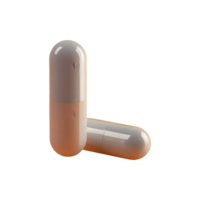 AI generated 3d pills isolated on transparent background png