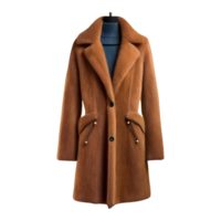 AI generated Fashion wool coat isolated on transparent background png