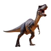 ai genererad transparent bakgrund med cretaceous dinosaurie isolerat png