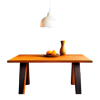 ai gegenereerd keuken tafel geïsoleerd Aan transparant achtergrond png