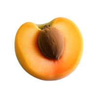 AI generated Apricot isolated on transparent background png