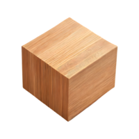 AI generated Blocks made of wood isolated on transparent background png