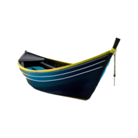 AI generated 3d boat isolated on transparent background png