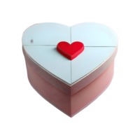 AI generated Love box isolated on transparent background png