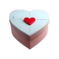 AI generated Love box isolated on transparent background png