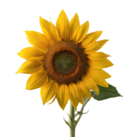 AI generated Sunflower isolated on transparent background png