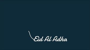eid al Adha linje konst animerad video