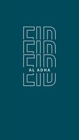 eid Alabama adha texto efecto vertical vídeo video