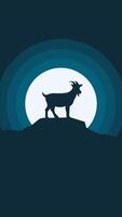 Eid Al Adha In Night With Goat Motion Graphic video