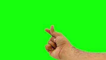 green screen love hand gesture video