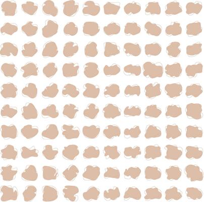 Liquid and fluid shape beige color symbol V2 100 Set 7