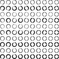 Hand Drawn Circle Shape 100 SET- 3 vector