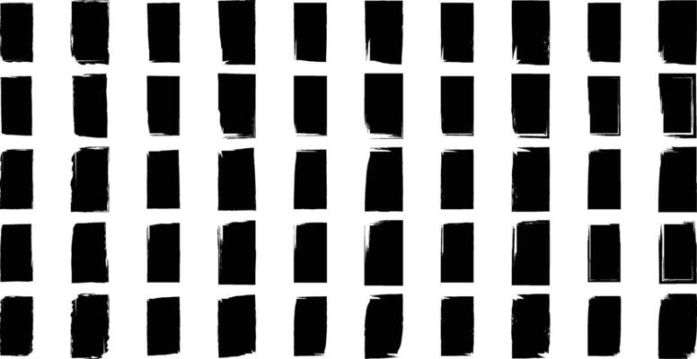 Hand Drawn Vertical Rectangle Shape Filled-50-7