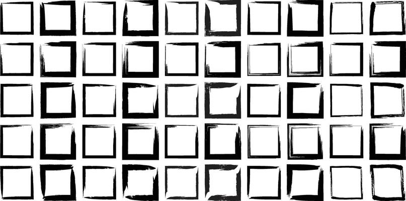 Hand Drawn Square Shape-50-7