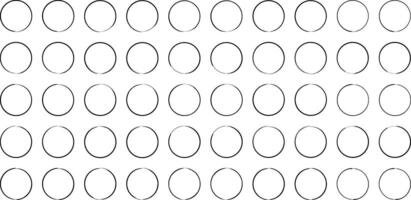 Hand Drawn circle Shape Thin Line-50-7 vector