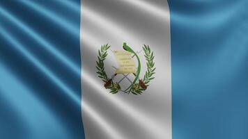 Guatemalan flag waving in the wind, video of the national flag of Guatemala in