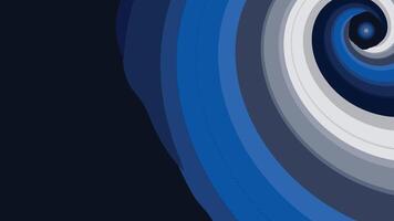 Abstarct spiral round vortex style creative data center background in dark blue color. This minimalist background can be used as a banner or wallpaper.It also can be presented as urgency. vector